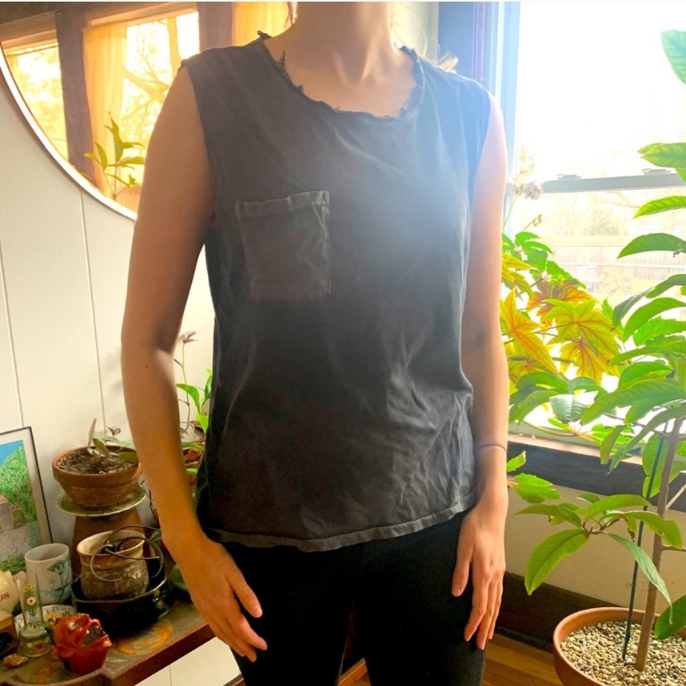 Cotton Citizen Thrashed Faded Muscle Tank